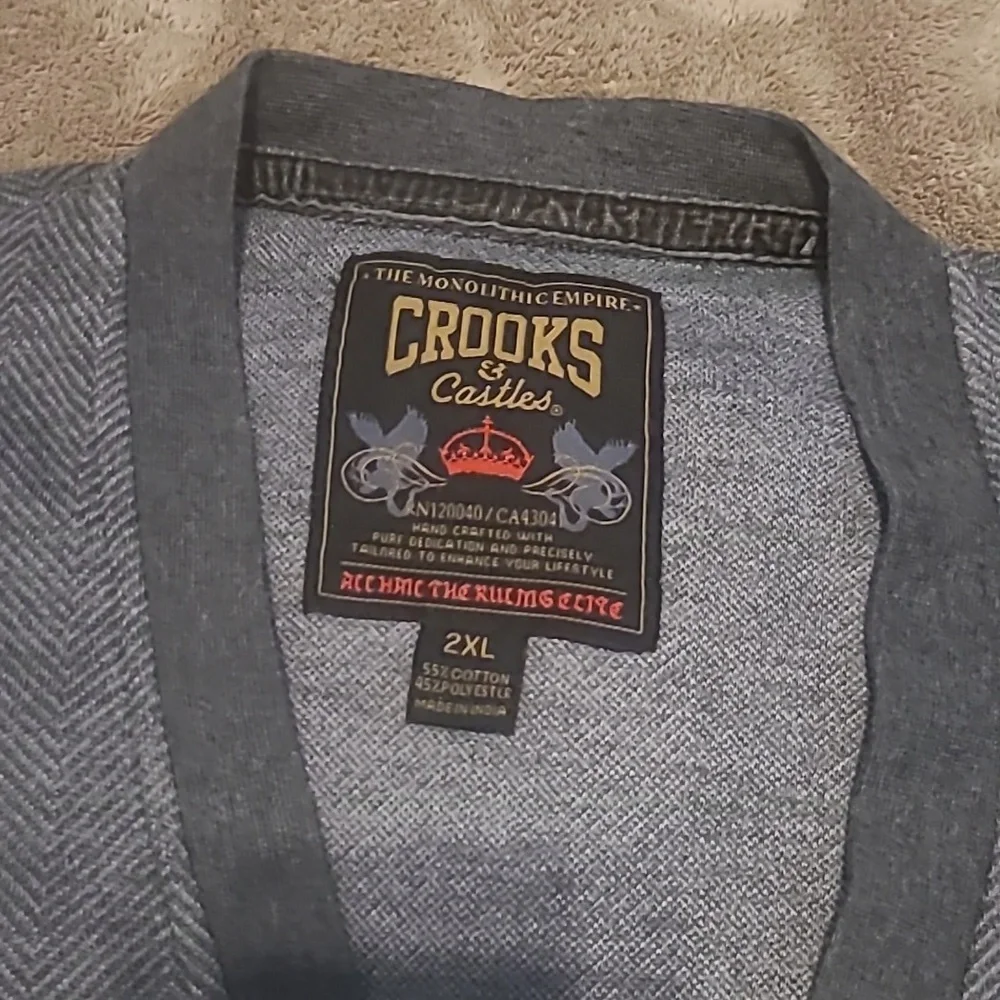 Crooks & Castle 2XL Cardigan